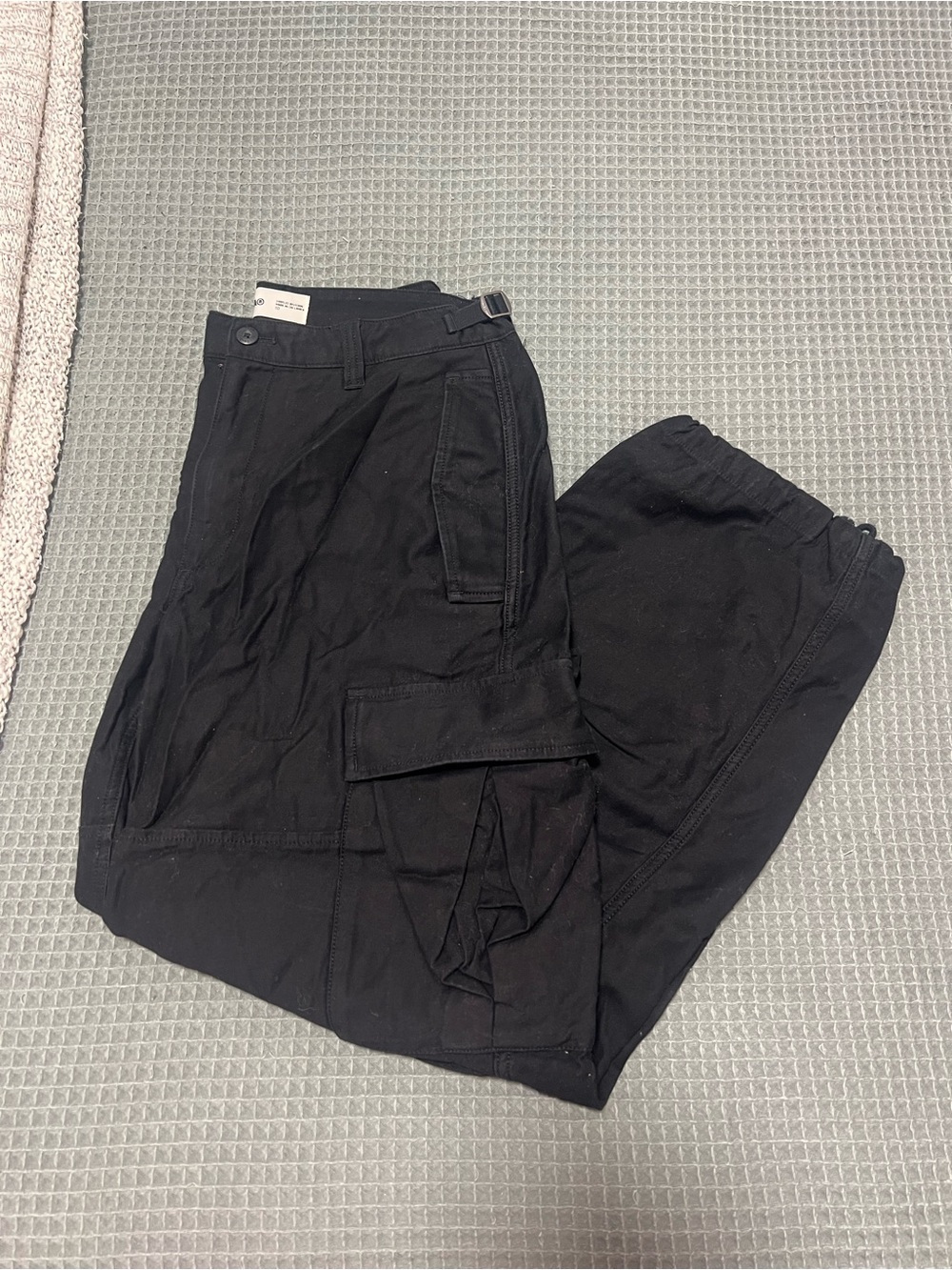 TNA Black Cargo Jogger Pants